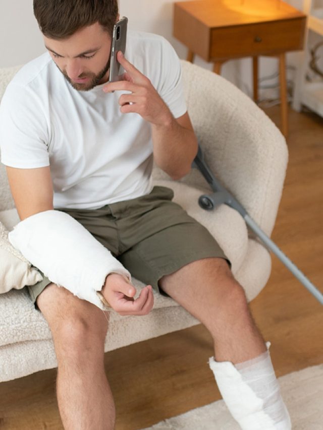 Recovering from a broken leg and arm