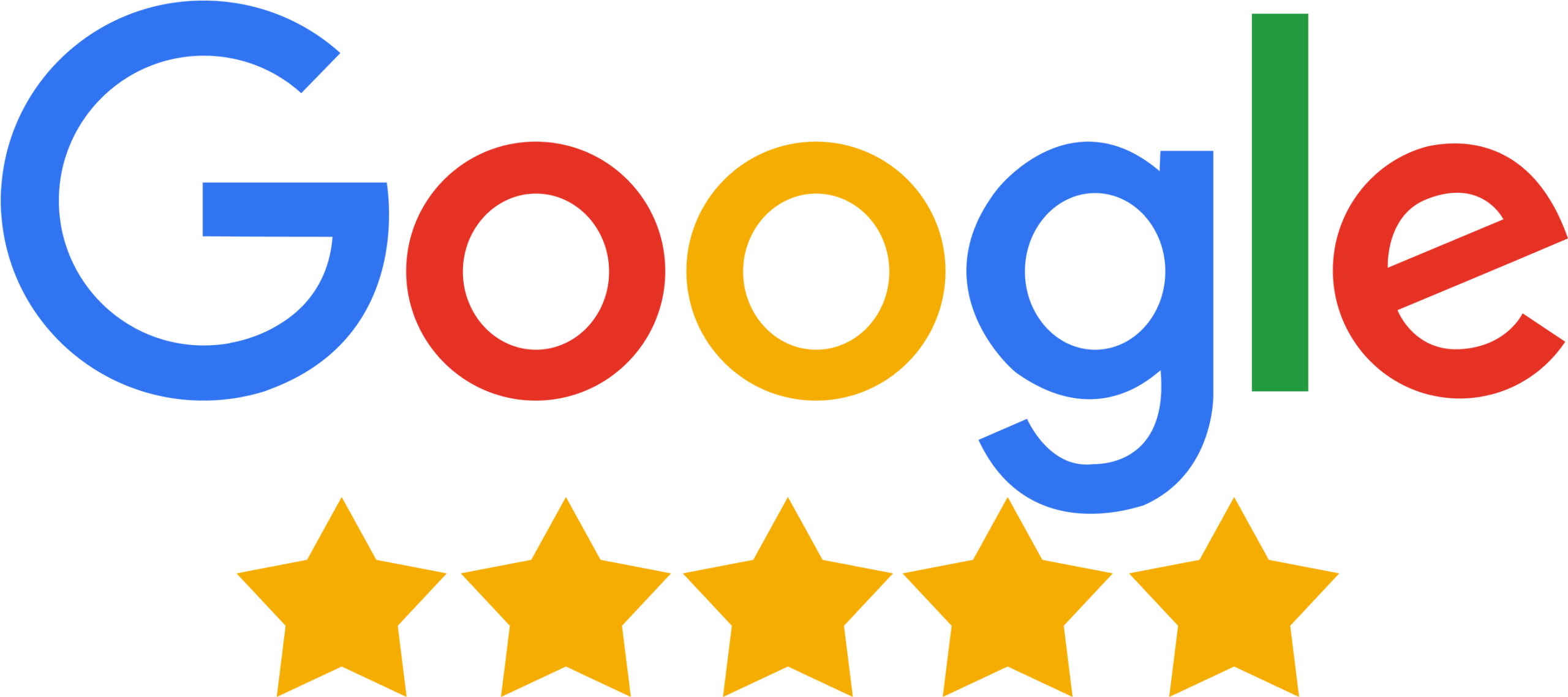 5 stars on Google